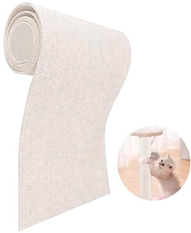 CULASIGN Selbstklebend Kratzmatte Katze, DIY Wand Selbstklebend Katze Kratzteppich Kratzschutz Sofa Climbing Cat Scratcher Mat Tape Kratzpads (Beige, 40 x 200 cm)