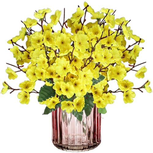 astylishome Fiori artificiali per tombe Plum Blossom 243 Pcs Fake Flower Simulazione Bouquet per Casa Cucina Ufficio Hotel Decorazione Composizione Floreale Centrotavola per Tavolo 0308