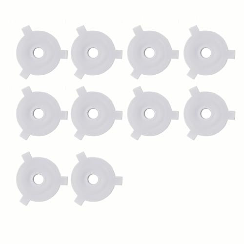 Milageto 10 Pezzi di Anelli di riduzione del Paralume, Sostituzione del Paralume, Leggeri, robusti, adattatori per Anelli di conversione della Lampada, E27 a 11mm