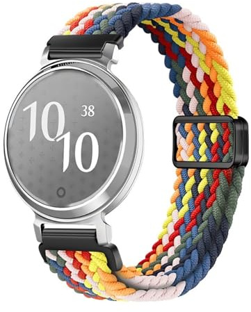14 mm ögla glidande nylon vävd rem for Garmin Lily 2 damarmband(06 SevenColorful)