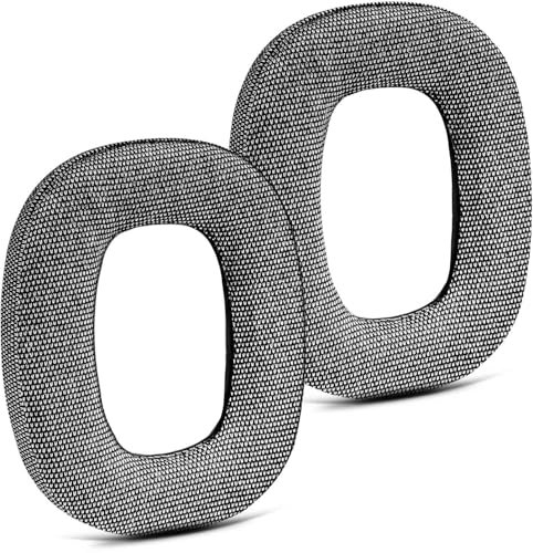 PX8 Ohrpolster – TRANSTEK Ersatz-Ohrpolster aus Schaumstoff, kompatibel mit Bowers & Wilkins PX8 und PX7 S2 Kopfhörern, Nicht passend für PX7 (Grauer Stoff)
