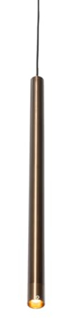 Qazqa Modern Schienenleuchte für Schienensystem - Iconic Frini - Dunkelbronze, 3cm, Ideal als Küche lampe und