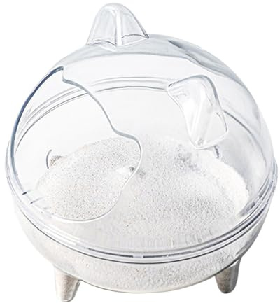 Toilette Sabbia Per Criceti Con Coperchio E Paletta - Contenitore Da Bagno Criceto Anti-Perdita, Vaschetta Smontabile Grande Capacit� | Box Sabbiera Criceti Siriani Gerbilli, Rifugio Bagno In Plastica