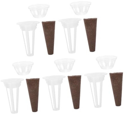 FUNOMOCYA Kit de Plantation Hydroponique avec Paniers Réutilisables et Couvercles Transparents pour Culture sans Sol Intérieur et Extérieur Accessoires pour Jardinage et Culture de Fungi