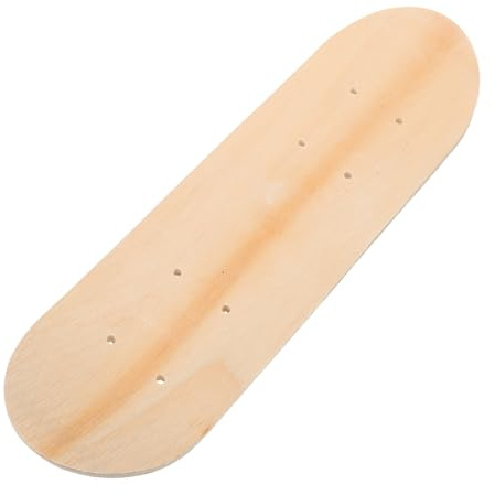 ibasenice DIY Blank Skateboard Deck Ahornholz Doppelseitig Leer für Graffiti Malen Kreatives Skateboard Basteln Anfänger Jungen Mädchen