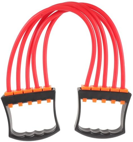 Rotes TPE Widerstandsband mit Ergonomischem Griffseil | Stretching für Muskelaufbau, Tragkraft, als Aufsatz für Kabelzugmaschinen