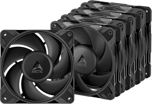 ARCTIC P12 Pro PST LN (5 Stück) - Low-Noise 120 mm Premium PC Lüfter | PWM Gehäuselüfter, Case Fan, Y-Kabelsplitter, 450-2000 rpm, 0 rpm <5% PWM, Hydrodynamisches Gleitlager, 4-Pin