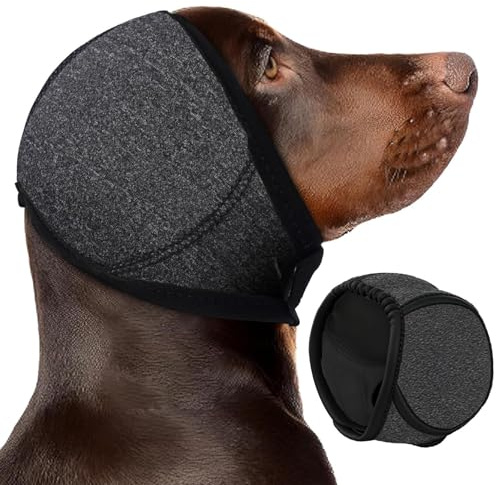 Hunde-Snood-Schwimmen-Gehörschutz – Ohren- und Halswärmer für Hunde, einfach zu tragen, verstellbar für,