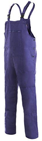 CXS Franta Arbeitslatzhose Herren 100% Baumwolle - Sehr Stabile Strapazierfähige Arbeitshose mit Hosenträger Gartenhose Bundhose Cargohose Arbeitsoveral (Blau, Größe 58)