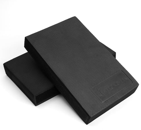 StrongTek 2-in-1 Non-Slip Balance Pad - High-Density Foam Cushion, Supportive Exercise Mat & Knee Pad for Core Training, Yoga, Pilates, Physical Therapy, Stability Training, Stretching, and Rehab