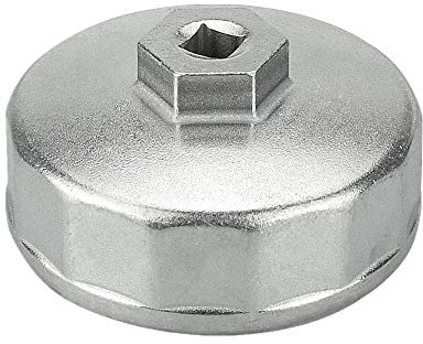 KBNIAN Ölfilterschlüssel 74 mm Mit 14 Nuten - Aluminium Entferner Werkzeug für Mercedes-Benz, Porsche, Audi, BMW