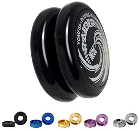 Yomega Raider Ex yoyo Professional yoyo Designed for looping Tricks, The Best Performance Answer for 2A Players (black)