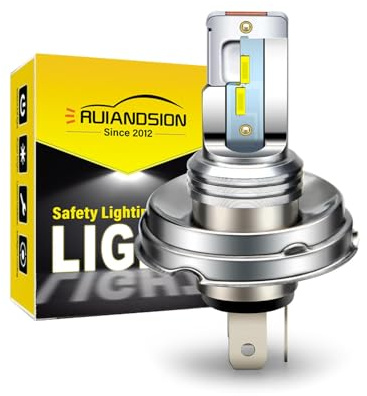 Ruiandsion P45T H5 R2 LED-strålkastarlampa, vit DC 10-30 V, superljus CSP 4SMD LED-chipset för framljus, bil, motorcykel, strålkastare