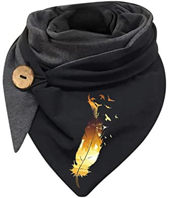 CCOOfhhc Schals mit Knöpfen Damen Winter Herbst Dreieckschal Elegant Warme Weich Scarf Dreieckstuch Wickelschal Herbstschal Deckenschal