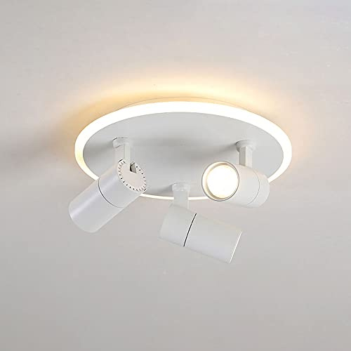 QYRKYP Spotlight, Led Techo Spotlight Superficie Accent Spot Lighting, Lámpara de Techo de la Isla Ajustable, Pasillo de la Isla de la Cocina Conlowarron Foyer Sala de Estar Spotlights/3000K/3-Light