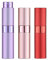 Toureal 8ML Spruzzino Nebulizzatore Piccolo (3 Pezzi) Porta Profumo da Viaggio, Atomizzatore Profumo (Rosso Rosa Viola)