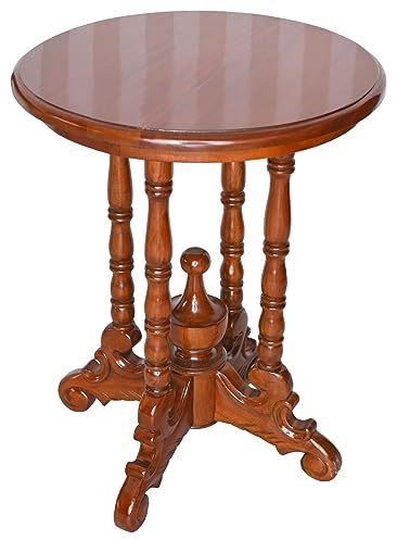 Tisch rund Beistelltisch Mahagoni Blumentisch Telefontisch Antik Flurtisch 49 cm mar261 Palazzo Exklusiv