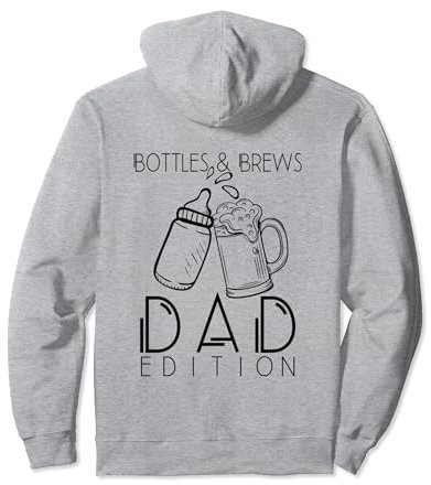 Baby Papa Outfit Babyflasche & Bier Vatertag Idee für Vater Pullover Hoodie