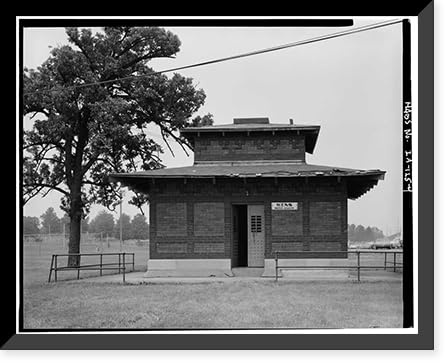 Historic Framed Print, Waterloo Water Works, Well House 4, Fairview & Lafayette Avenue, Waterloo, Black Hawk County, IA - 4, 17-7/8 x 21-7/8