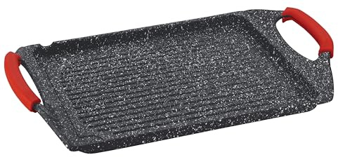 Kamberg - Plancha Grill 45 x 27 cm - gjuten aluminium - stenbelagd - alla spisar inklusive induktion - PFOA/PFAS fri