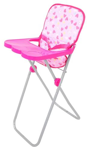 Abaodam Babypuppen-hochstuhl-Set Spielzeug-hochstuhl-Dekorationen Für Realistisches Spielen