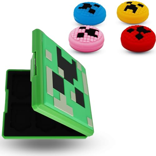 MatoSan Switch Game Case Hülle für Switch Spiele Aufbewahrung, Switch Games Organizer mit klick-Verschluss, Für 12 Switch Karten + Mini SD Card Aufbewahrung Schutz, Switch Spiele Hülle (Grün)
