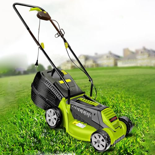 Tosaerba Senza Spazzole (12,5 Pollici), Tosatura a Spinta Manuale, Rifinitura, Macchina Due in Uno, 220 V, Peso, 8 kg, velocità della Lama Fino a 3600 Giri/min, per la Cura del Prato in Giardino.
