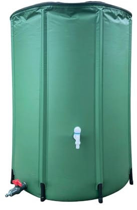 Raccoglitore per acqua piovana, barile per raccolta pioggia,Raccoglitore d'acqua pieghevole con rubinetto | Contenitore per l'acqua da giardino per la raccolta della pioggia, stoccaggio, riutilizzo, r