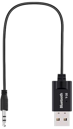 USB to 3.5mm Audio Adapter – Plug & Play USB to Aux Cord for Car Stereo, Headphones & Home Speakers, Plug & Play Audio Adapter for Car Stereo, Headphones, Speaker System & More