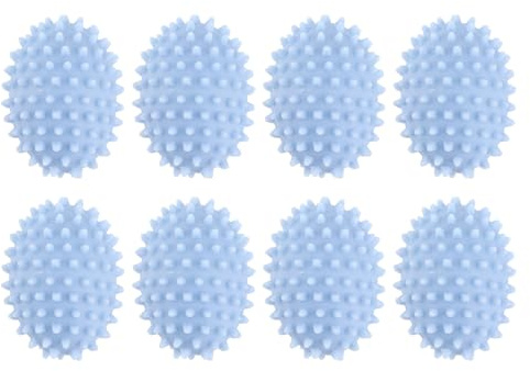 Generic Palline da Asciugatrice, Palline per Lavanderia per Asciugatrice di Lavanderia Riutilizzabile più Veloce di Asciugatura da 8 Pezzi di in PVC PVC per Lavatrice