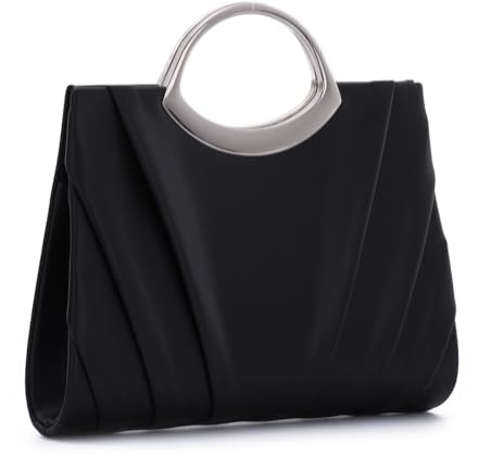 EVEOUT Clutch für Damen Kunstleder Abendhandtasche mit Griff und Schulterkette Partytasche Stilvolle Umhängetasche für Hochzeit Party Abendessen