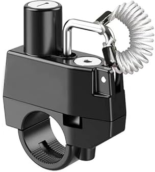 YOFAB Motorrad Helmschloss für Harley Davidson V Rod 2002-2020, Motorradhelm Sicherheitsschloss, Anti-Diebstahl Helmschloss für 20-30 mm Lenkerrohre Mit 2 Schlüsseln und Schlossseil