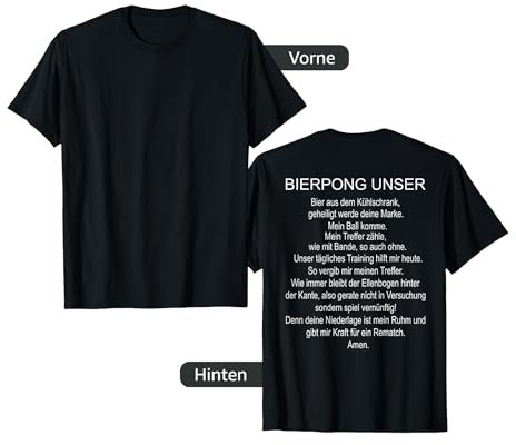 Bierpong Unser Bier Trinkspiel Beerpong Turnier T-Shirt