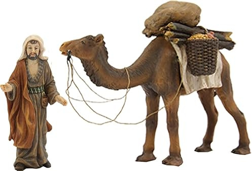 dekoprojekt Krippenfigur Kamel mit Treiber
