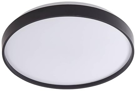 Lindby LED Smart Home Deckenlampe Mirren dimmbar (Modern) in Schwarz (1 flammig,) - Deckenleuchte Lampe Wohnzimmerleuchte