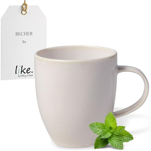like. by Villeroy & Boch - Crafted Cotton, Premium Porcelain, Mug with Handle, Dishwasher-Safe, Microwave-Safe, Mug with Handle, Coffee Cup, Coffee Mug, Tea Mug, hot Drinks Mug