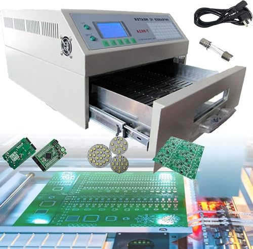 FANYING Horno de reflujo Horno de reflujo Inteligente Tipo cajón 800W/1500W/2500W/2300W Pantalla automática de Temperatura, Horno de reflujo infrarrojo,962A