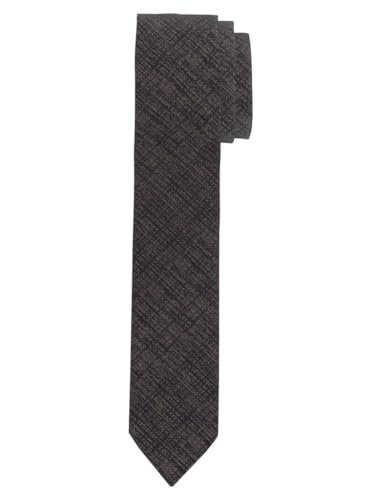 OLYMP Herren Krawatte Krawatte,Einfarbig,super slim,caramel 24