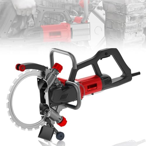 Sierra trépana de hormigón de 9500 W, sierra circular eléctrica para hormigón de 270 mm, sierra de anillo ranurada para pared de hormigón sin escobillas de 3000 RPM, para granito, porcelana, madera