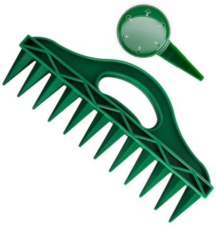 FONDOTIN Attrezzi Per Piantare Da Giardino Piantatore e Perforatore Per Terreno Utensili Da Giardino Per Semina e Piantagione Efficiente Di Forniture Per Semina Di Precisione