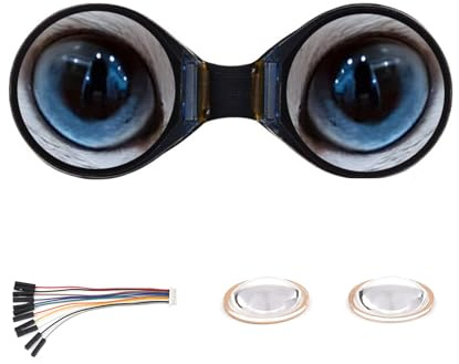 youyeetoo 0,71 Zoll Dual Eye rundes LCD-Display, 160 x 160 Auflösung, SPI-Schnittstelle, 65.000 Farben, ideal für kreative Projekte, Wearables und eingebettete Systeme (5 PCS)