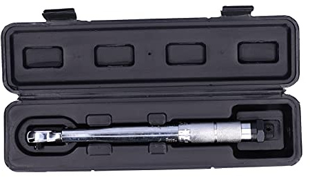Llave de torsión ajustable de 1/4 pulg. Herramienta de apriete manual industrial con par preestablecido de 5 a 25 Nm para abrazaderas, abrazaderas de palanca, juegos de cadenas, rotores e instalacio