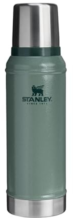 Stanley Classic Legendary Thermal Flask 0.94L - Keeps Hot Or Cold for 24 Hours - BPA-Free Insulated Bottle - Stainless Steel Coffee Flask - Leakproof - Dishwasher Safe - Hammertone Green