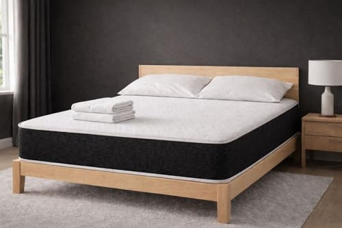 Rolo Memory Foam Hybrid Spring Mattress 7.5 Inch Medium Soft Orthopaedic Mattress – Soft Touch Quilted Top, Pressure Relief & Back Support – Single, Double, King Mattress (3FT Single)