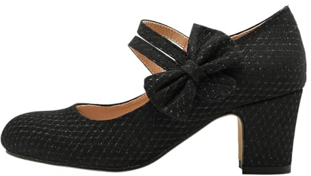 Trachtenschuhe Damen Elegant Pumps Brautschuhe Geschlossene Bequeme Spangenpumps Plateau Absatzschuhe Breite Füße Blockabsatz Hochzeiten Hochzeitsschuhe Weite H Trachtenschuhe