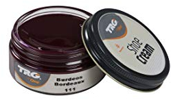 TRG The One Shoe Cream, Creme für Leder und Kunstleder, Rot (111 Bordeaux), 50 ml