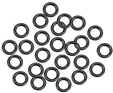 sourcing map Pack mit 25 Ventil Nitrilkautschuk Scheibe metrischer O-ring Dichtring 12mm Außendmr. 7mm Innendmr. 2,5mm Breite