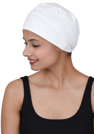 SAKUCHI Chemo Hats Solide Schlafmütze Damen Bambus Weiche Kopfbedeckung