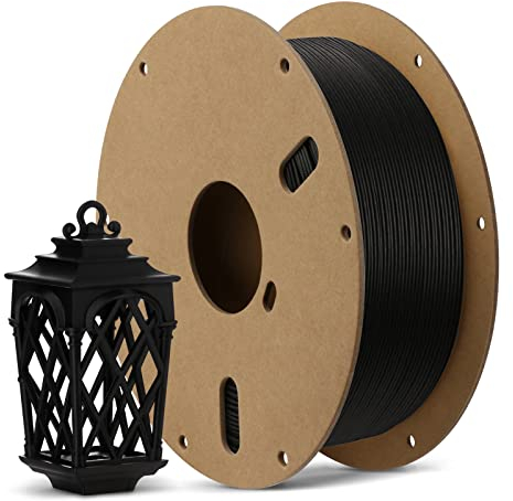 ANYCUBIC Matte PLA Filament 1,75mm, 3D Drucker Filament Präzision 1,75mm +/- 0,03mm, Matte Textur, Clog Free und Abbaubares für 3D Printer, Matt Schwarz 1KG
