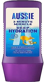 Aussie 3 Minute Miracle Deep Hydration Intensive Pflege, Vegan, intensive Feuchtigkeit, für sehr trockenes, dickes und lockiges Haar – mit Avocadoöl, Jojoba- und Macadamia-Nussöl, 225 ml